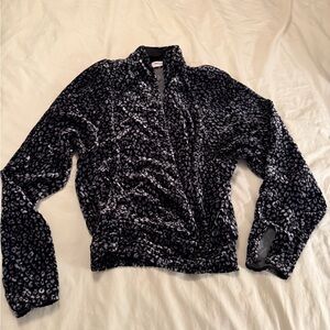 Ramy Brook Black and Gray Patterned Jacket
